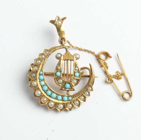 GOLD PENDANT/BROOCH