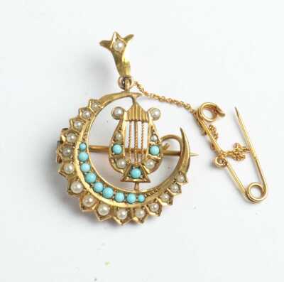 GOLD PENDANT/BROOCH