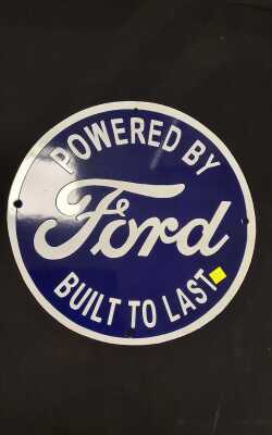 Enamel Sign