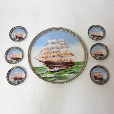 SERVING TRAY & COASTERS
