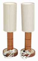 PAIR OF BEDSIDE LAMPS - 2