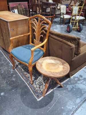 156 · CHAIR ANDSIDE TABLE