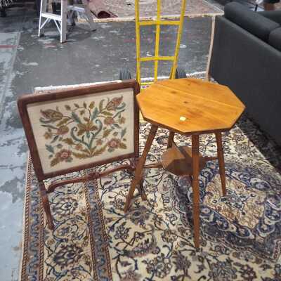 Table And Fire Screen