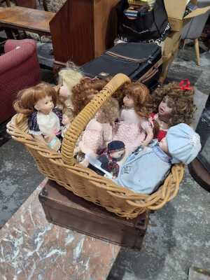 Dolls And Basket