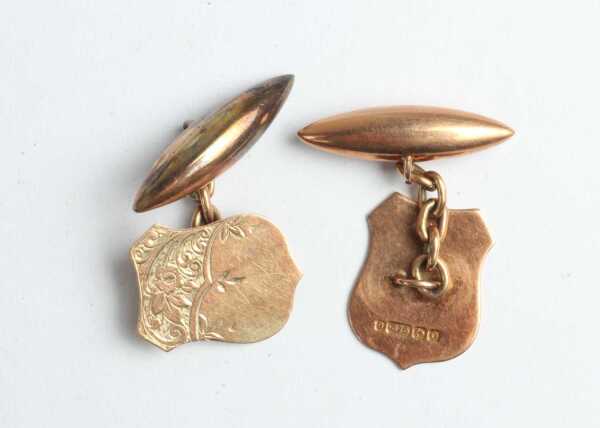 GOLD CUFFLINKS