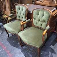 PAIR OF FRENCH ARMCHAIRS - 3