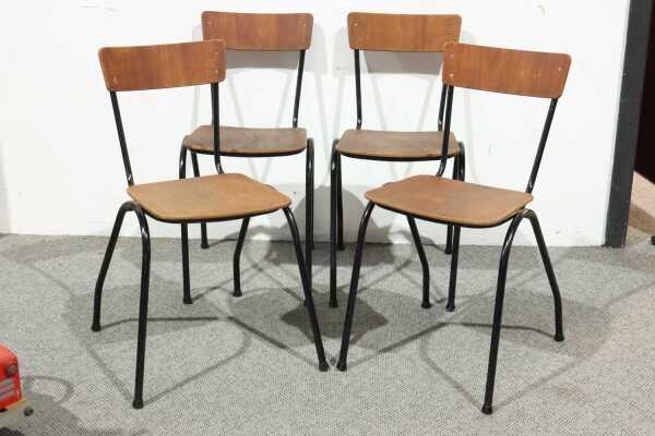 SET OF SCHOOL CHAIRS