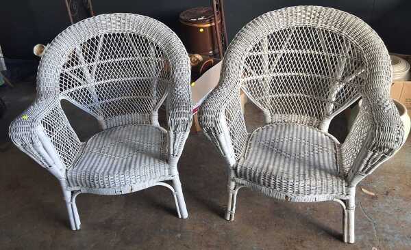 WICKER ARMCHAIRS