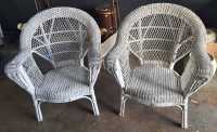 WICKER ARMCHAIRS