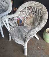 WICKER ARMCHAIRS - 2
