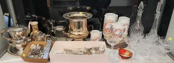 SILVERPLATE & CRYSTAL