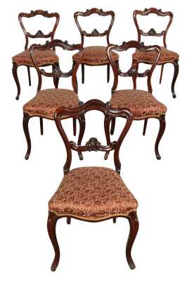 SET OF MAHOGANY DINING CHAIRS