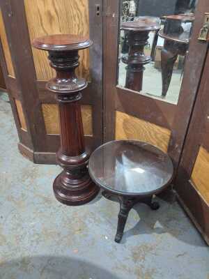 Pedestal And Table