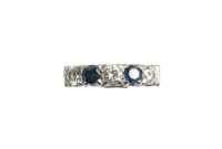 DIAMOND & SAPPHIRE RING - 2