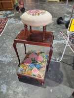 STOOLS AND TABLE