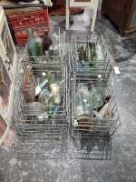 WIRE CRATES AND BOTTLES