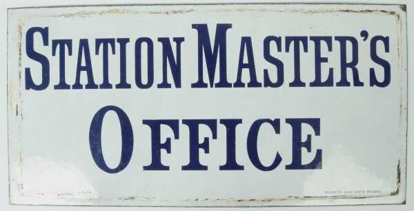 RAILWAYS ENAMEL SIGN