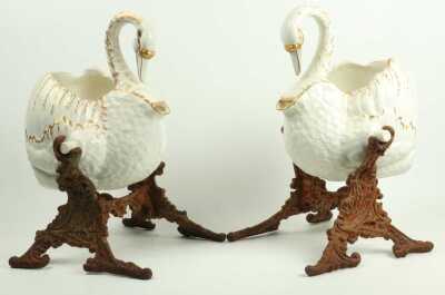 Pair Of Swan Jugs