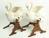 PAIR OF SWAN JUGS - 3