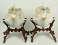PAIR OF SWAN JUGS - 4