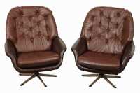 PAIR OF SWIVEL CHAIRS