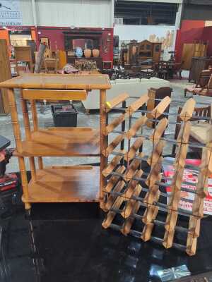 Wine Rack And Shelf