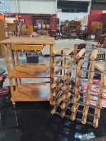 WINE RACK AND SHELF