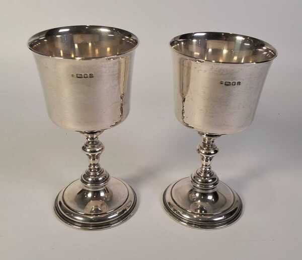 SILVER GOBLETS