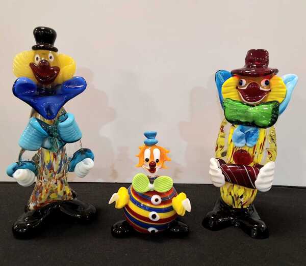 MURANO GLASS CLOWNS