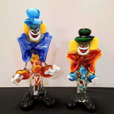 Murano Glass Clowns