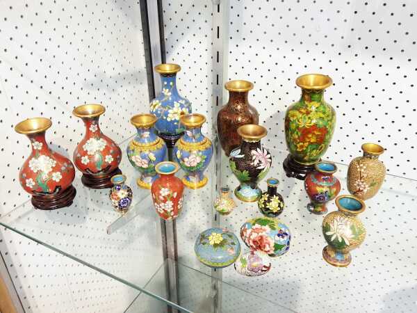 CLOISONNE VASES