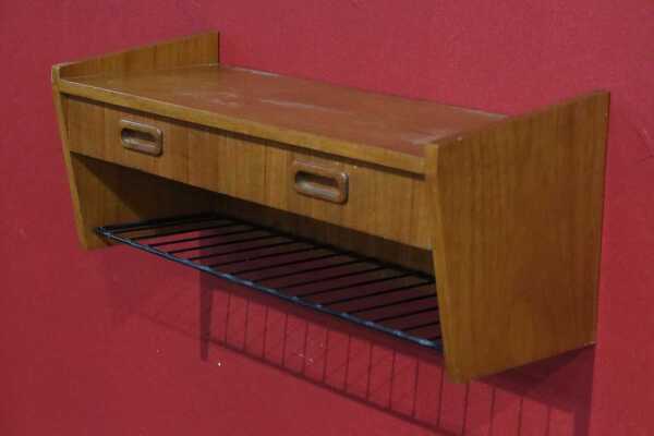 TEAK WALL SHELF