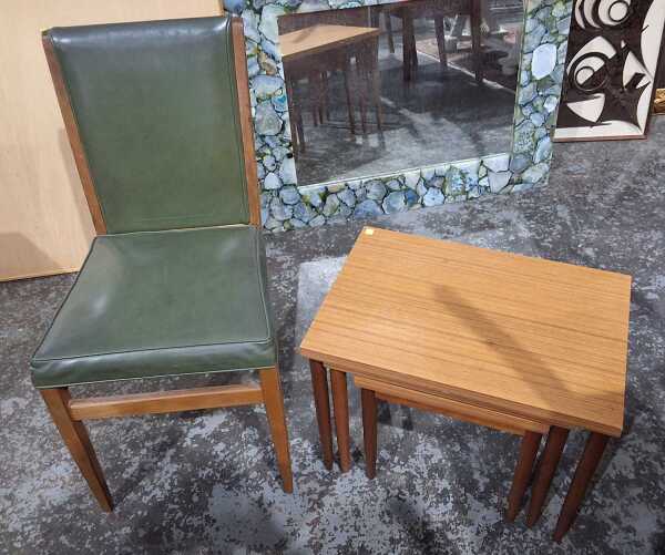 NEST OF TABLES AND CHAIR