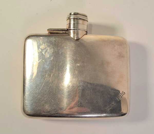 SILVER HIP FLASK