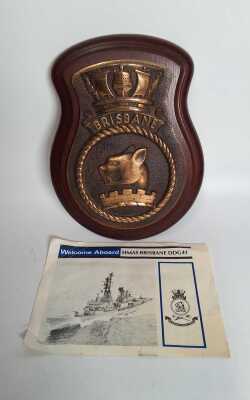 Hmas Brisbane Plaque