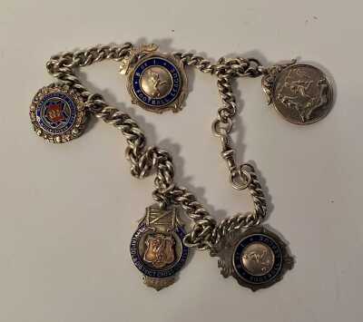 1076 · SILVER FOB CHAIN
