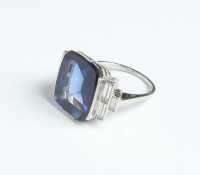 SAPPHIRE & DIAMOND RING - 2
