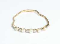 DIAMOND & PEARL BRACELET
