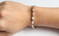 DIAMOND & PEARL BRACELET - 2