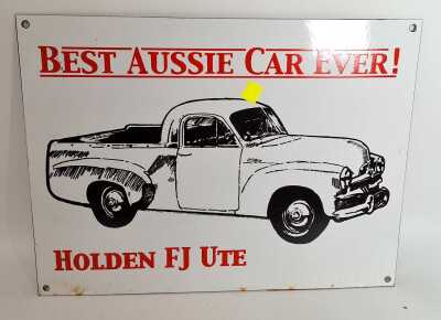 Enamel Sign