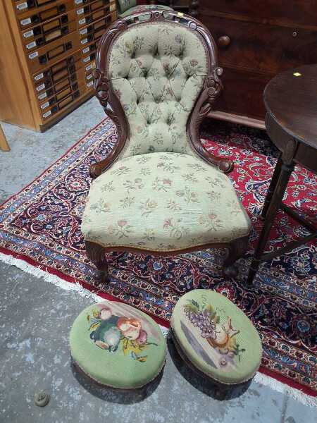 CHAIR AND STOOLS