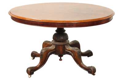 Burr Walnut Loo Table