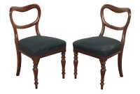 SET OF MAHOGANY DINING CHAIRS - 2