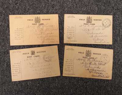 Ww1 Field Service Postcards