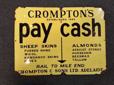 Enamel Sign
