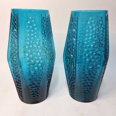 Blue Glass Vases