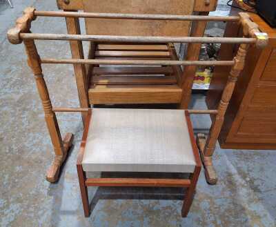Towel Rail And Stool