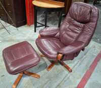 RECLINER AND STOOL