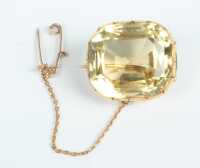 CITRINE BROOCH