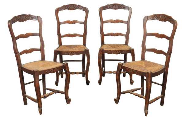 SET OF OAK DINING CHAIRS